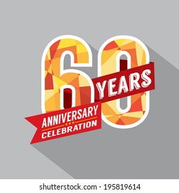 60th Year Anniversary Celebration Design