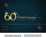60th year anniversary celebration. Anniversary logo