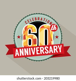 60th Years Anniversary Celebration Design