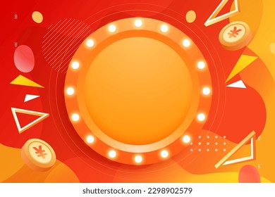 618 shopping festival e-commerce promotion, mid-year event promotion background, vector illustration