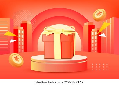 618 shopping festival e-commerce promotion, mid-year event promotion background, vector illustration