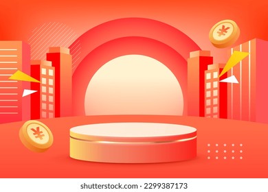 618 shopping festival e-commerce promotion, mid-year event promotion background, vector illustration