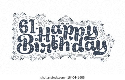 61st Birthday Images, Stock Photos & Vectors | Shutterstock