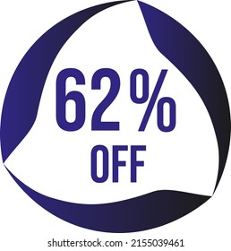 
62 percent off vector violet blue circle format.