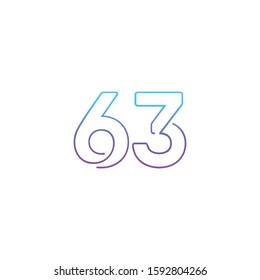63 Dinamic modern Logo vector