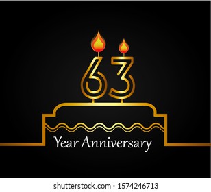 63 year anniversary design template