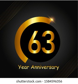 63 year anniversary design template