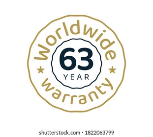 63 years worldwide warranty, 63 years global warranty