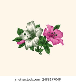 6308 Floral Decal on Vintage Chinese Ceramic Tablewares