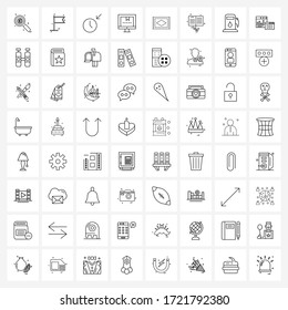 64 Editable Vector Line Icons and Modern Symbols of floor; school; arrow; learning; education Vector Illustration
