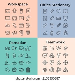 64 plantilla de símbolo de conjunto de iconos para la ilustración vectorial de la colección de diseño gráfico y web