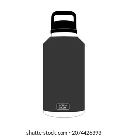 
64 OZ Bottle with Chug Cap,flat icon design vector