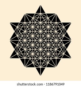 64 point star - tetrahedrons