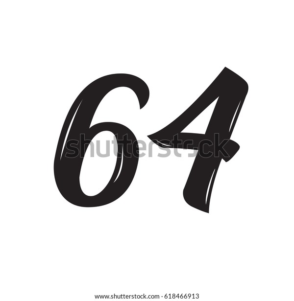 64 Text Design Vector Calligraphy Typography Stock Vector (Royalty Free ...