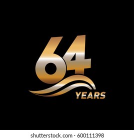 64 Years Anniversary Celebration Design