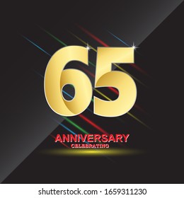 65 Anniversary Logo Vector Template Design Stock Vector (Royalty Free ...