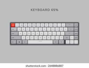 65 Mechanical Keyboard Layout Design vector useful for design element