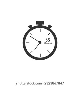 65 minutes timers Clocks, Timer 65 min icon.