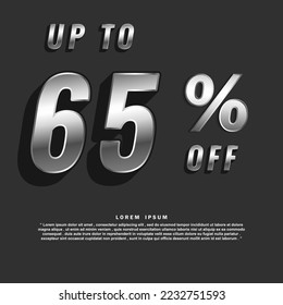 Up to 65 % off with 3d vector template design illustration