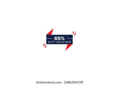 65% off Discount voucher design coupon code design gift voucher design promo design sale promotion