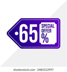 Up to 65% Off Flash Sale: Special Offer Design for Banner 