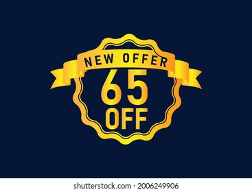 65% off new offer logo design