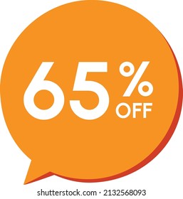 65% de descuento (sesenta y cinco por ciento) - descuento por balón naranja
