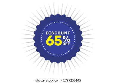 65 percent discount blue color,sticker sale, tage shop