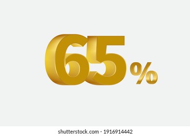 65 Percent off 3d Sign on White Background, Special Offer 65% Discount Tag, Sale Up to 65 Percent Off,big offer, Sale, Special Offer Label, Sticker, Tag, Banner, Advertising, offer Icon