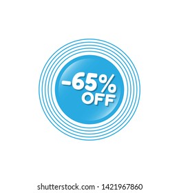 -65 percent OFF special offer - glossy button