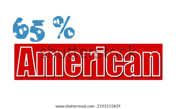 65-percentage-american-sign-label-vector