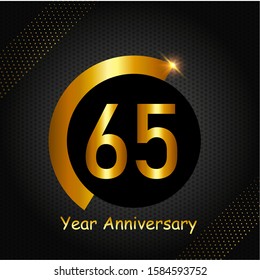 65 year anniversary design template