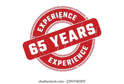 65 Years Experience Rubber Stamp
