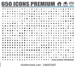 650 black icons