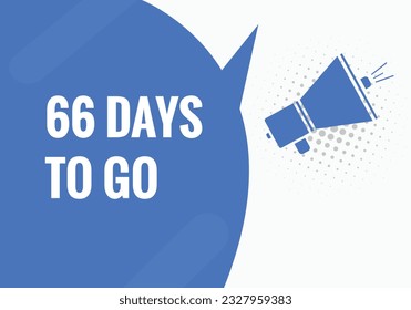 66 days to go countdown template. 66 day Countdown left days banner design
