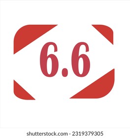 6.6 event best discount editable text style effect themed sales promotion