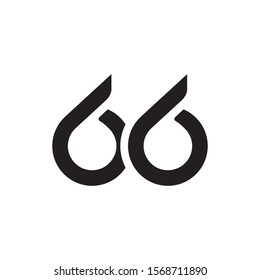 66 number logo template vector icon design
