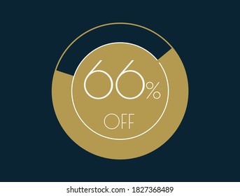 Banner de 66% OFF, oferta de descuento del 66%
