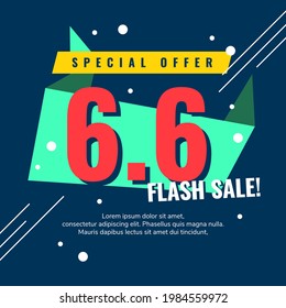 6.6 Sale Banner for your social media