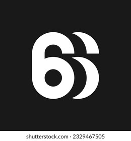 666 letras de diseño de iconos de monograma