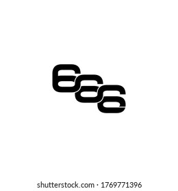 666 letter original monogram logo design