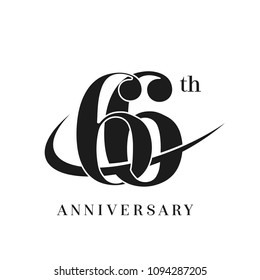 55th Anniversary Celebration Simple Monogram Design Stock Vector ...