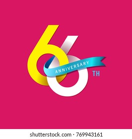 5th Anniversary Simple Emblems Template Design Stock Vector (Royalty ...