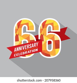 66th Years Anniversary Celebration Design