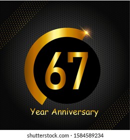 67 year anniversary design template