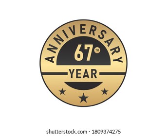 Logotipo vectorial de imágenes de 67 años 