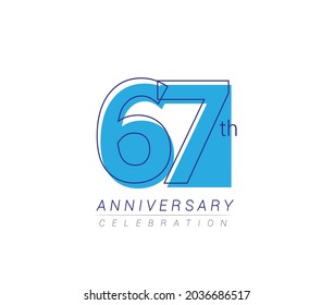 Diseño vectorial de color azul para celebración de cumpleaños, aislado en fondo blanco