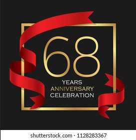 68th years anniversary celebration background