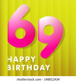 69 birtday card