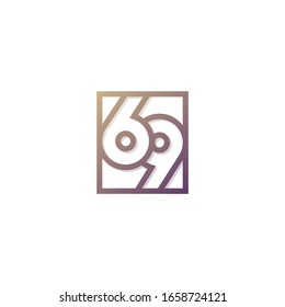 Diseño de logotipo de 69 cuadros para fotografía, película, estudio o cualquier negocio. 